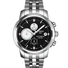 Men's Tissot PRC 200 Automatic Watch with Black Dial (Model:
