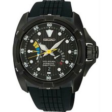 Men's Velatura Kinetic Direct Drive Watch Black Dial Black Rubber Stra