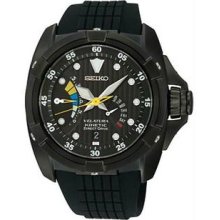 Men's Velatura Kinetic Direct Drive Watch Black Dial Black Rubber