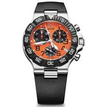 Men's Victorinox Swiss Army Summit XLT Chronograph Watch with Orange Dial (Model: 241340) swiss army