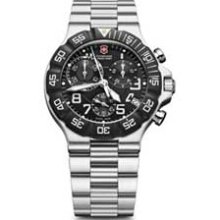 Men's Victorinox Swiss Army Summit XLT Chronograph Watch with Black Dial (Model: 241337) swiss army