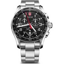 Men's Victorinox Swiss Army Chrono Classic XLS Watch with Black Dial (Model: 241443) swiss army