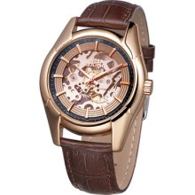 Mens Watches Gentlemen Automatic Mechanical Movement Hollow Dial 72028