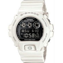 Men's White Resin G-Shock Classic Black Digital