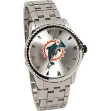 Miami Dolphins Manager Stainless Steel Watch