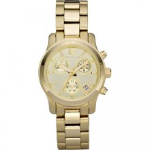 Michael Kors Gold-tone Stainless Steel Chronograph Ladies Watch MK5384