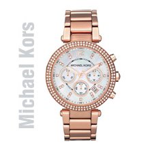 Michael Kors Ladies Watch MK5491 Chronograph Rosegold