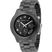 Michael Kors MK5164 Black Ceramic Link Bracelet Quartz Chronograph