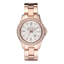 Michael Kors Mk5403 Mini Madison Double Row Crystal Rose Gold-tone Ladies Watch