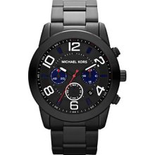 Michael Kors Mk8291 Mens Mercer Black S.steel Chronograph Dial Watch