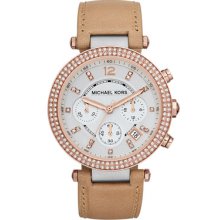 Michael Kors Parker Glitz Watch, Rose Golden