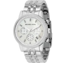 Michael Kors Silver Women's Stainless Steel Bracelet Watch