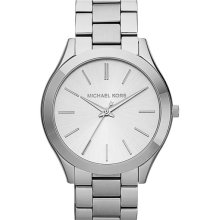 Michael Kors 'Slim Runway' Bracelet Watch, 42mm Silver
