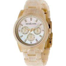 Michael Kors Women's MK5039 Horn Jet Set Chronograph Watch