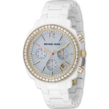 Michael Kors Women's White Hot Silver Dial Watch MK5187