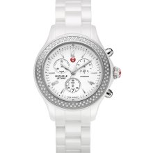 Michele Jetway Diamond Ceramic Chronograph Ladies Watch MWW17B000001