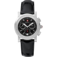 MICHELE Sport Sail Black Diamond Black Patent Leather