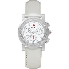 MICHELE Sport Sail Diamond Silver Patent Leather