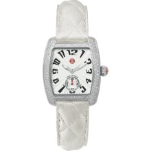 MICHELE Urban Mini Diamond White Quilted Leather