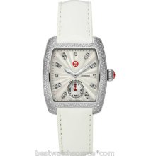 Michele Urban Mini Mww02a000505 White Leather Diamond Box & Papers Ret:$1795