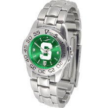 Michigan State Spartans Anochrome Watch Mens Ladies Steel Band