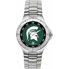 Michigan State Spartans NCAA Men's Pro II Watch with Stainless Steel Bracelet