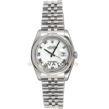Mint Datejust 116200 Steel Jubilee Band Smooth Bezel White Dial