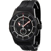 Momo Design Pilot XL Black Dial Chronograph Black Rubber Mens Wat ...