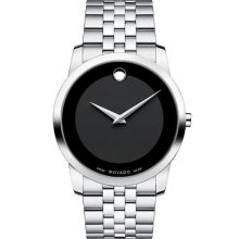 Movado 606504 Watch Museum Classic Mens - Black Museum Dial Stainless Steel Case Quartz Movement