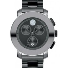 Movado Bold 3600143 Watch Medium Unisex - Grey Dial Stainless Steel Case Quartz Movement