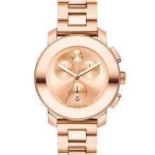 Movado 'Bold Chronograph' Bracelet Watch Rose Gold