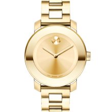 Movado 'Bold' Round Bracelet Watch Gold