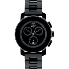 Movado Bold Women's Swiss Chronograph Black Polymer Bracelet Watch 3600056 $650