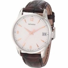 Movado Circa Brown Leather Mens Watch