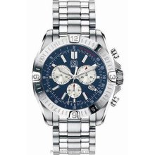 Movado Esq Men's Stratus Chronograph Navy Blue Dial - Stainless Steel 07301290