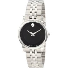 Movado Ladies Stainless Steel Museum Black Dial 0606505