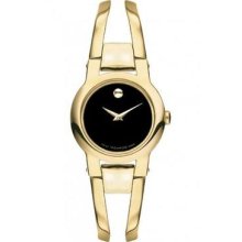 Movado Women's 0604758 Amorosa Gold-tone Stainless Steel Bangle Bracelet Watch