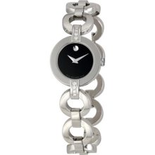 Movado Womens Bela Moda Stainless Steel Bracelet Watch 0606263