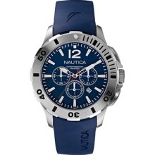 Nautica Bfd 101 Blue Men's Stainless Steel Case Chronograph Date Watch N16565g