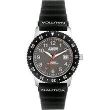 Nautica Date Black Resin 50 M Mens Watch N06511