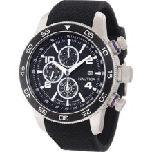 Nautica Men's N20101G Black Resin Quartz Watch with Black Dial