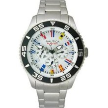 Nautica NST White Signal Flag Metal Men's watch