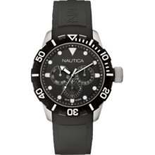 Nautica Watch, Mens Black Resin Strap 44mm N13643G