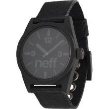 Neff Daily Woven Watch Wristwatch Black Adjustable Analog