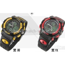 New 10 Pcs Pasnew Digital Chronograph Waterproof Watches Boy Girl Mo