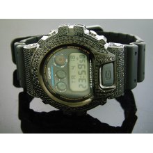 New Casio G Shock 5.25Ct Full Case Black diamonds Watch