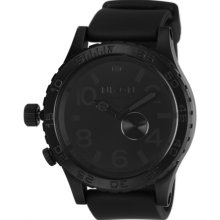 Nixon 51-30 PU Watch - Men's All Black, One Size