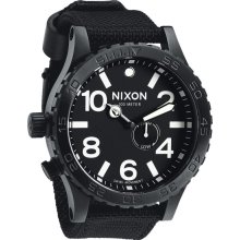 Nixon 51-30 Tide All Black Nylon Analog Watch