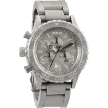 Nixon All Raw Steel Chronograph Mens Watch A0371033