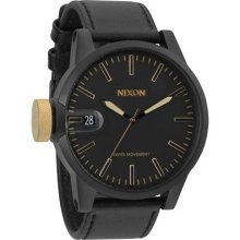 Nixon Chronicle Matte Black Ion-plated Mens Watch A1271041